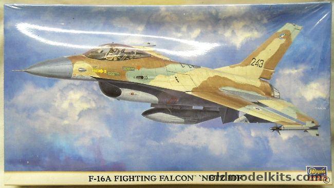 Hasegawa 1/48 General Dynamics F-16A Fighting Falcon Netz IDF - Israel, 09487 plastic model kit